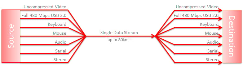 Single Data Stream up to 80km